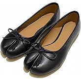 Women’s Tabi Shoes Split Toe Ballet Flats Bow Vintage Cute Light Comfortable Elegant Walking Daily Outdoor Fashion Shoes