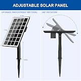 SZMP 3.5W Glass Solar Fountain Pump Kit 9.84ft Cord 8 Nozzles Extension Tube view 6