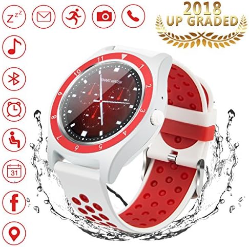 Bluetooth Smart Watch, iFunTec Touch Screen Smart Wrist Watch with Camera Water-Resistant Fitness Tracker w/Pedometer Sports Smartwatch w/Phone Sim Card Slot for Android iPhone Samsung Men Women Kids