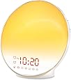 Wake Up Light Sunrise Alarm Clock for Kids, Heavy Sleepers, Bedroom, with Sunrise Simulation, Sleep Aid, Dual Alarms, FM Radio, Snooze, Nightlight, Daylight, 7 Colors, 7 Natural Sounds, Ideal for Gift