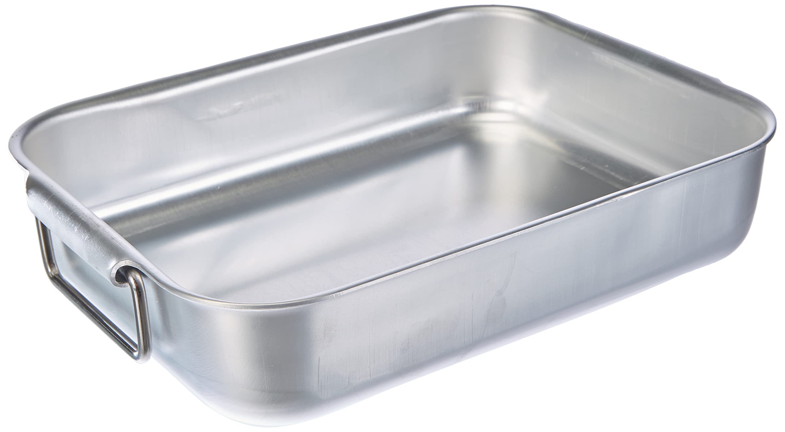 Pentole Agnelli Professional Aluminium 3 Mm. Rectangular Roasting Plate 3 Mm. Thick, Length 33.5 Cm.