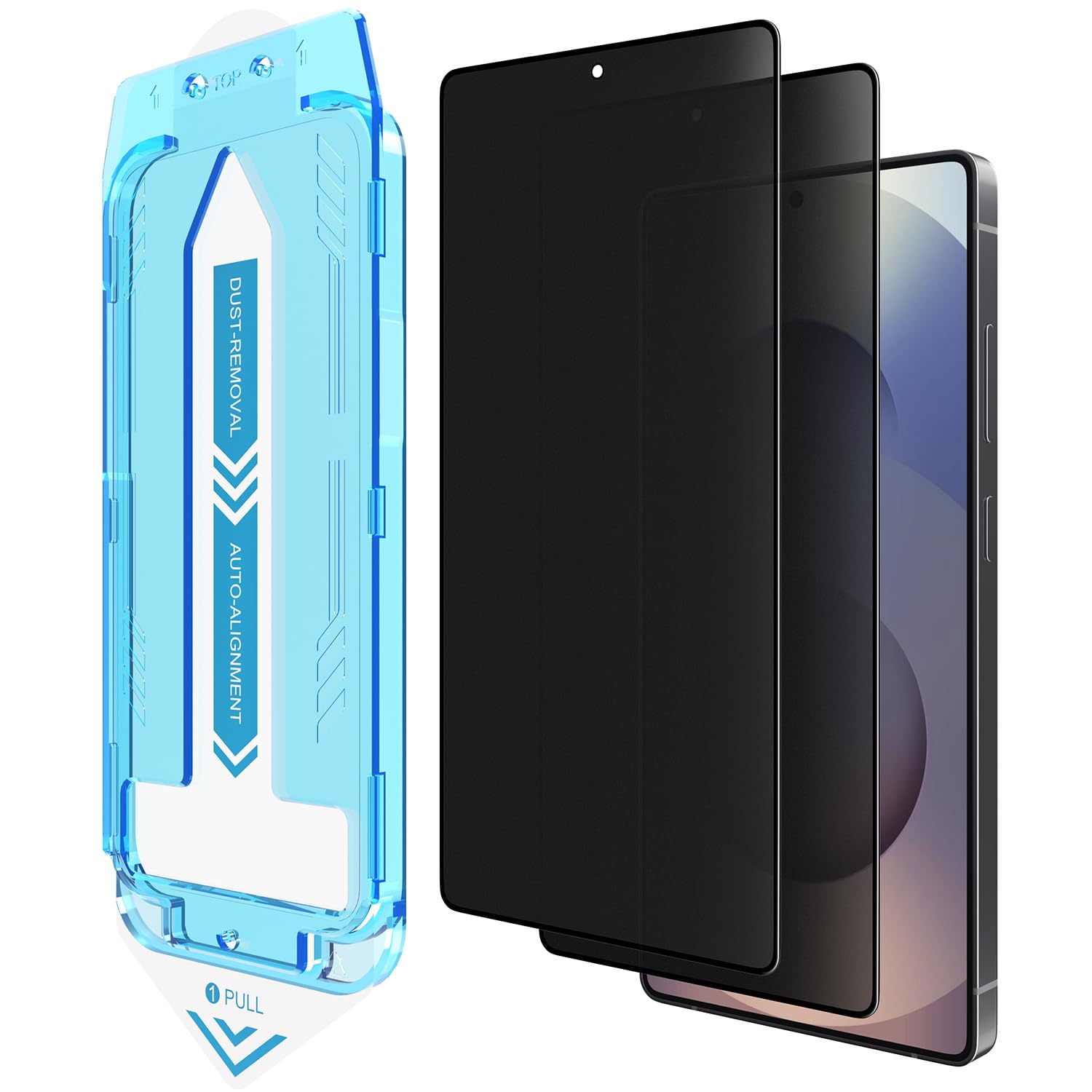 Photo 1 of EGKimBa Matte Privacy Screen Protector for Samsung Galaxy S25 Ultra, 2 Pack Tempered Glass, 6.9 inch Anti Fingerprints, Easy Installation, Bubble Free
