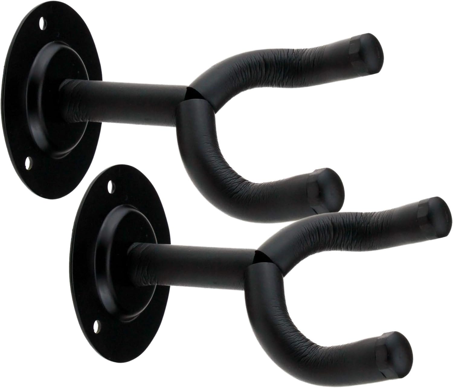 2x Guitar Wall Mounting Brackets Hangers Hooks Y Shape Holders for Acoustic Electric Bass