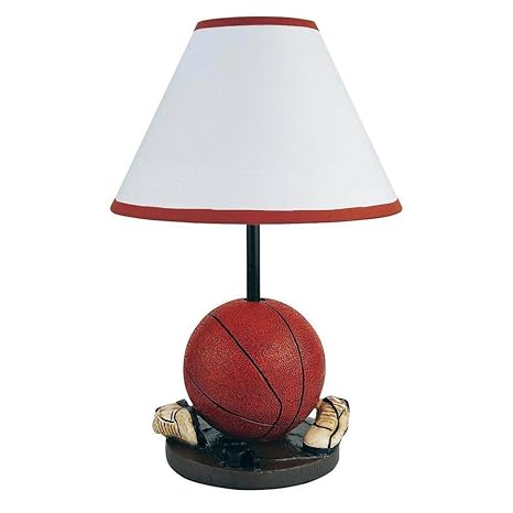 Hongville Bedroom Game Room Decor Sport Themed Design Table Lamp Basketball