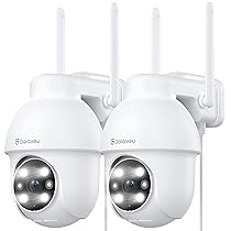 GALAYOU 2K Telecamera Wi-Fi Esterno, Interno, Videocamera Sorveglianza Esterno Wifi, IP Cam 360 Gradi PTZ con Visione Notturna a Colori, Sensore di Movimento, Audio Bidirezionale Y4 (2P)
