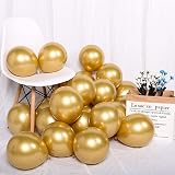 Kelfara Gold Balloons 100Pcs 12in Metallic Latex Party Decor view 3
