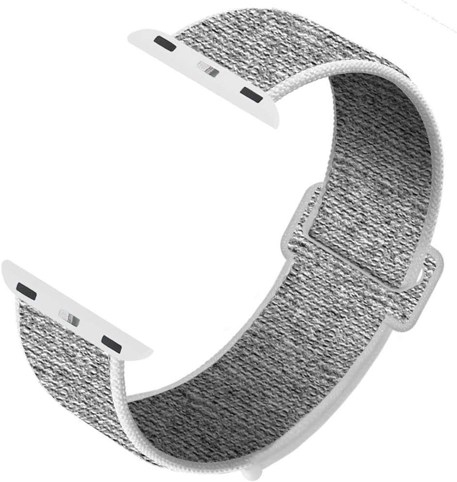 HILIMNY Compatible for Apple Watch Band 38mm 40mm 42mm 44mm, Soft Nylon Sport Loop, with Hook and Loop Fastener, Replacement Band Compatible for iWatch Series 1/2/3/4/5