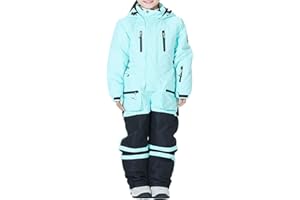 KAGAYD Kids Winter Overalls Ski Suits Boy's Girl's Windproof Snowboard Jumpsuits One Piece Snowsuit Jackets Coats