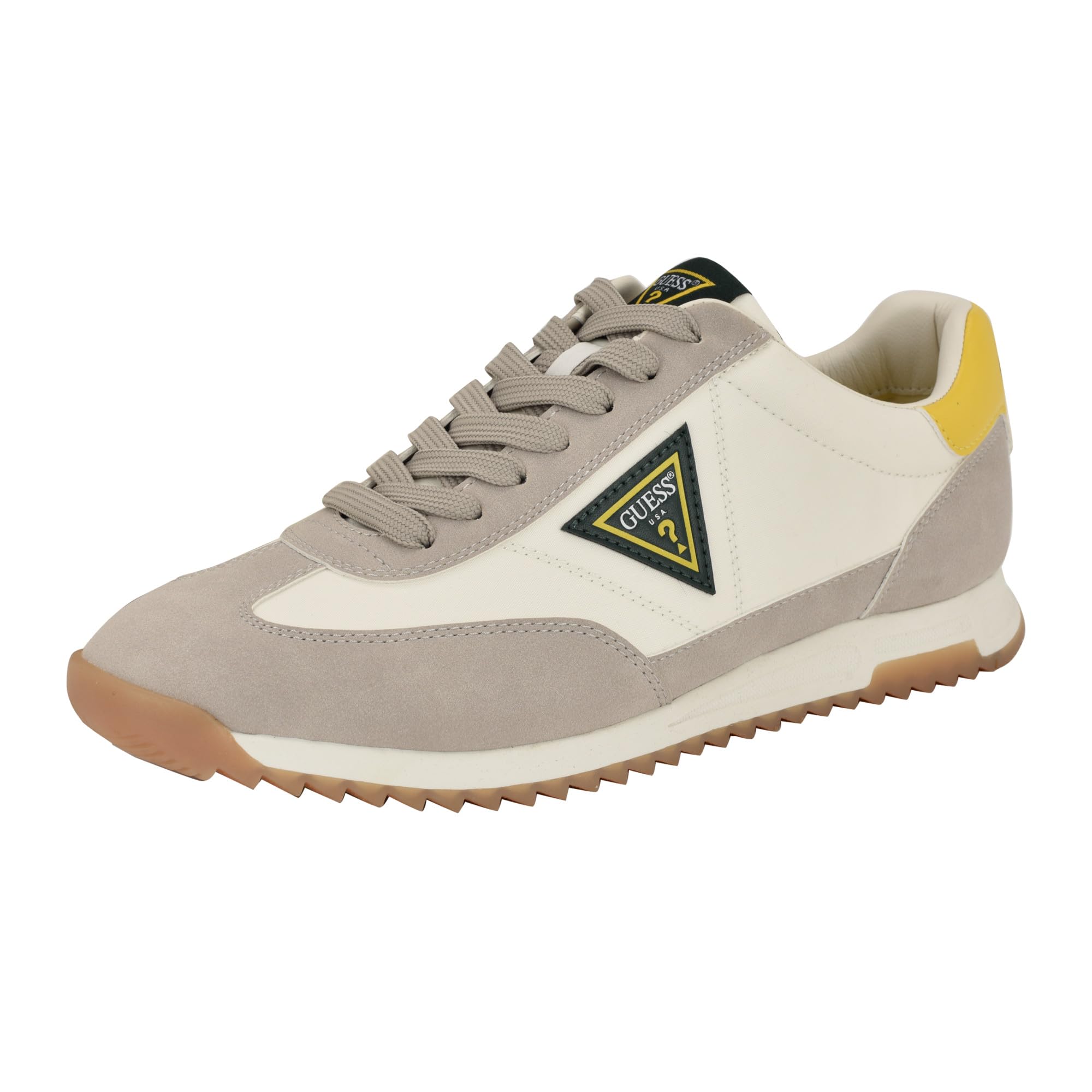 Guess Men’s GOBERT Sneaker, Medium Natural/Beige Multi 101, 7
