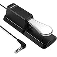 ENJOYPRO Sustain Pedal for Yamaha Keyboard, Piano Keyboard Pedal with Polarity Switch for Casio, MIDI, Roland Electronic Keyboards and Digital Pianos, 1/4 Inch Jack