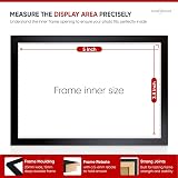 Alison Kingsgate Sleek 5X3.5 Picture Frame Black Engineered Wood Perspex Front view 3