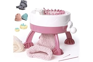 Yohencin SENTRO Knitting Machine, 22 Needles Smart Weaving Loom Knitting Board Rotating Double Knitting Loom Machine, DIY Hand Artifact Wool Machine for Adults and Kids