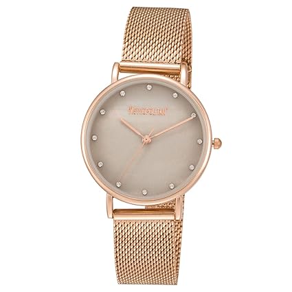 METROPOLITAN Damenuhr - Pearly, rotgold/Perlmutt grau - Made with Crystals from Swarovski