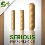 5Plus 21 Pcs Assorted Wooden Dowels M6 M8 M10 Grooved Fluted Pins Furniture view 3