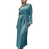 Abaya Dress for Muslim Eid Prayer Jilbab Dubai Women Maxi Kaftan Islamic Salah Dress Soft Muslim Women Clothes