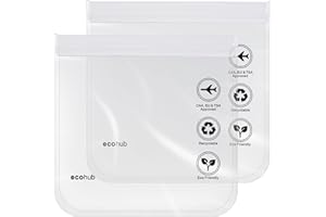 ECOHUB Clear TSA Approved Toiletry Bag 2 Pack 3-1-1 Compliant Quart Size Travel Toiletry Bag TSA Liquid Bag Travel Essentials Clear Travel Bags for Toiletries for Women Men (2pcs Clear)