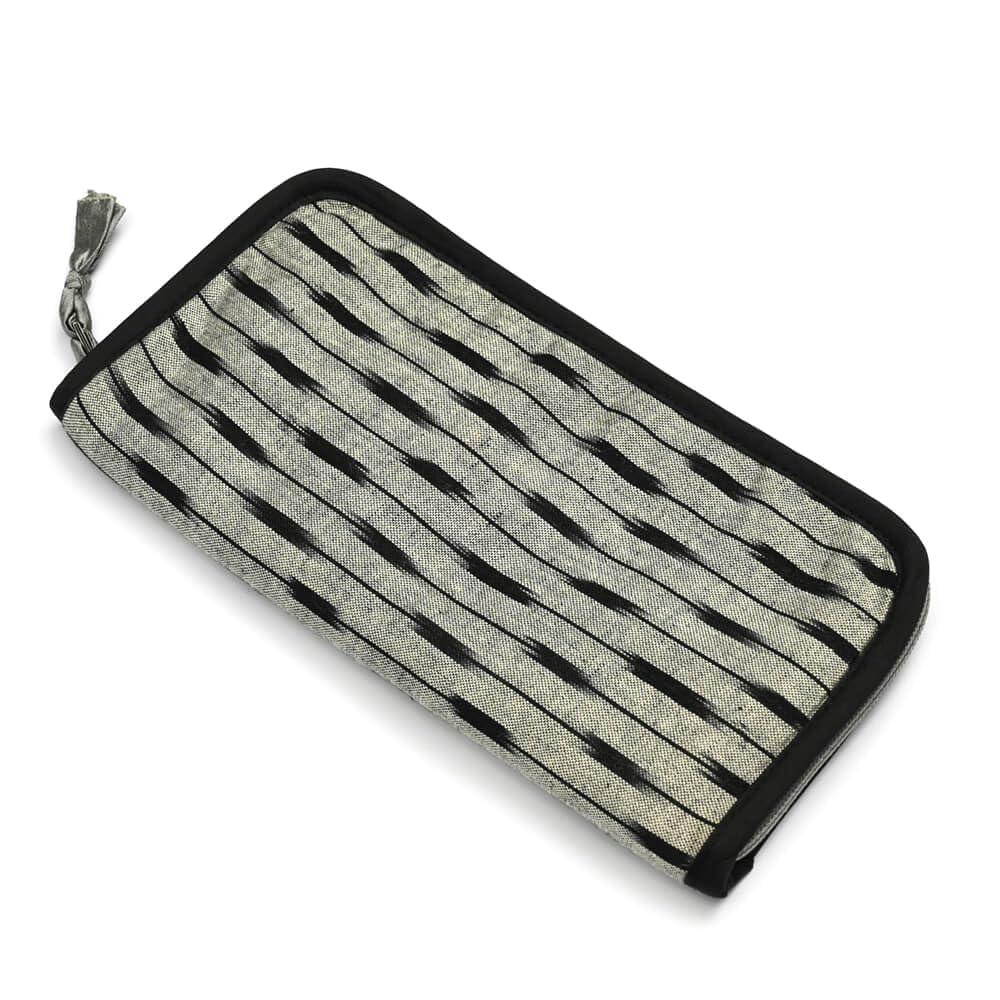 Lantern Moon CASE Double Point, Ikat, Grey & Black
