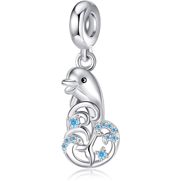 UCADRIT Sterling Silver Charms - Hummingbird, Dragonfly, Ladybug Bead Charms For Bracelets & Necklaces