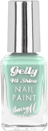 Barry M Gelly Hi Shine Nail Paint Cactus Green Glossy Nail Polish