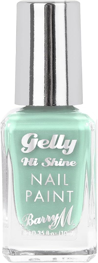 Barry M Gelly Hi Shine Nail Paint Cactus Green Glossy Nail Polish
