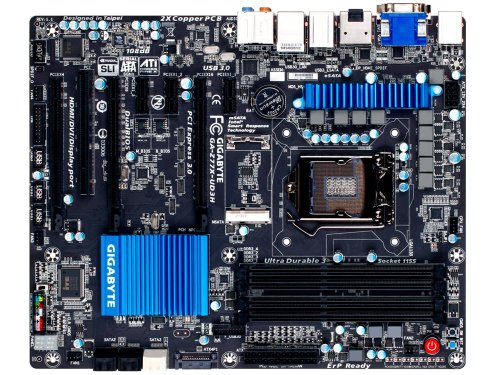 Gigabyte Intel Z77 LGA 1155 AMD CrossFireX/NVIDIA SLI W/HDMI,DVI,DispayPort Dual UEFI BIOS ATX Motherboard GA-Z77X-UD3H