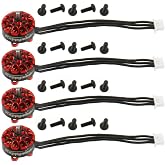 HAPPYMODEL 4PCS EX1103 1103 6000KV 7000KV 8000KV 12000KV 2-4S Brushless Motor CW CCW for Sailfly-X Larva X Toothpick RC Racing Drone FPV Models (CCW 7000KV)