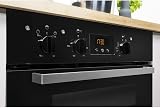 Indesit Aria Electric Built Under Double Oven Black AA Energy Fanned Digital view 4