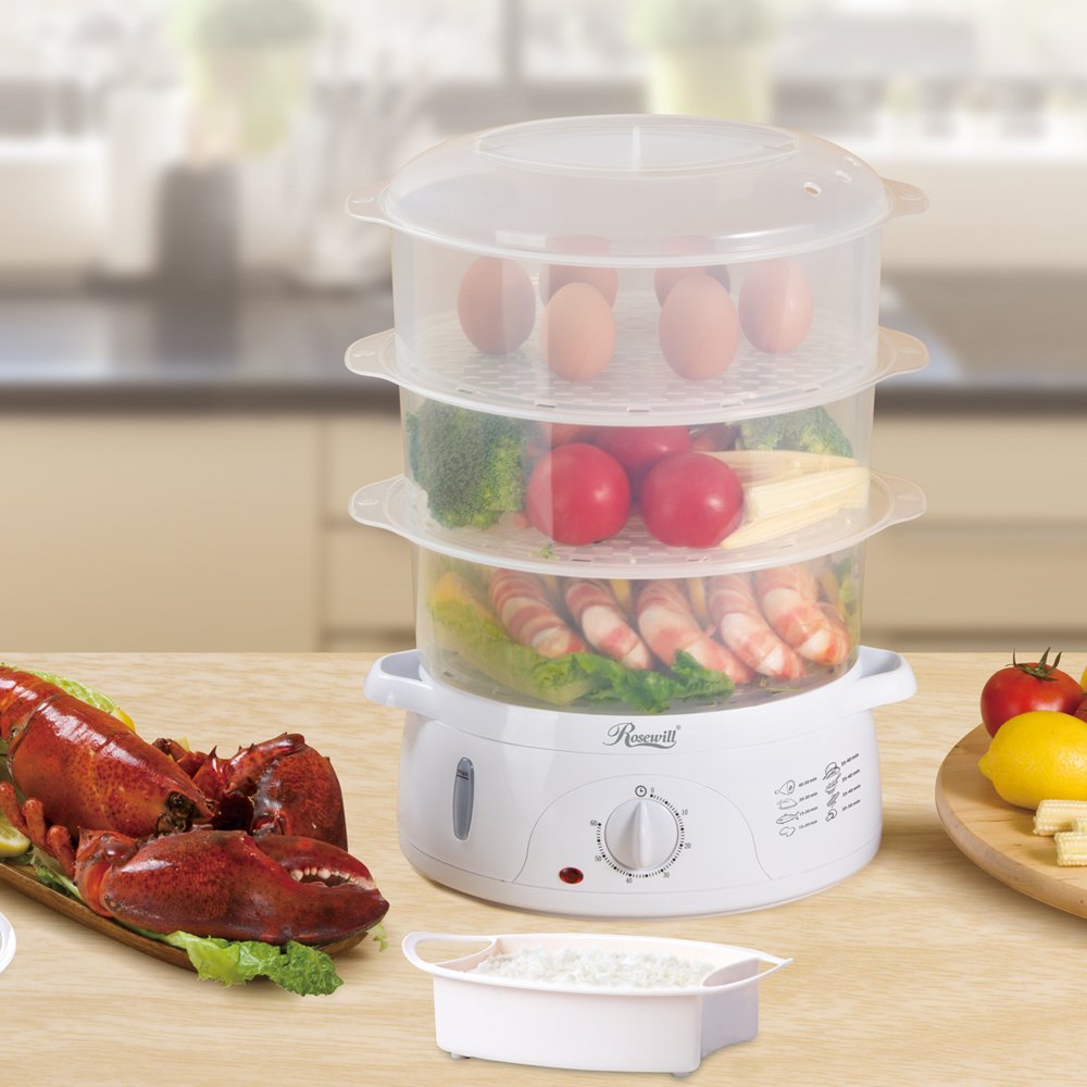 Rosewill Electric Food Steamer 9.5 Quart, Vegetable Steamer with BPA