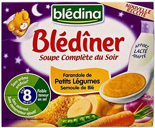 Bledina Blediner Soup Vegetables & Semolina 2 x 25cl