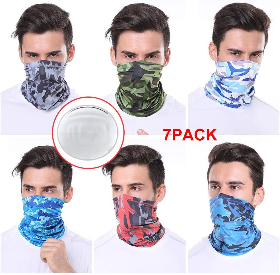 Centenary Face Mask UV Protection Neck Gaiter Head Wrap Seamless Scarf Mask Headbands Half Face Mask for Dust, Windproof Sunscreen Breathable Thin Multifunctional Telescopic for Men Women