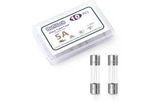 0.2x0.78" 5A 125V Xmax Fuses-Boffdock Christmas Lights Fuse F5AL125V 10 PCS Fast Blow Fuses UL Listed Quick Blow Fuses for String Lights,Bubble Light Strand(F5A)