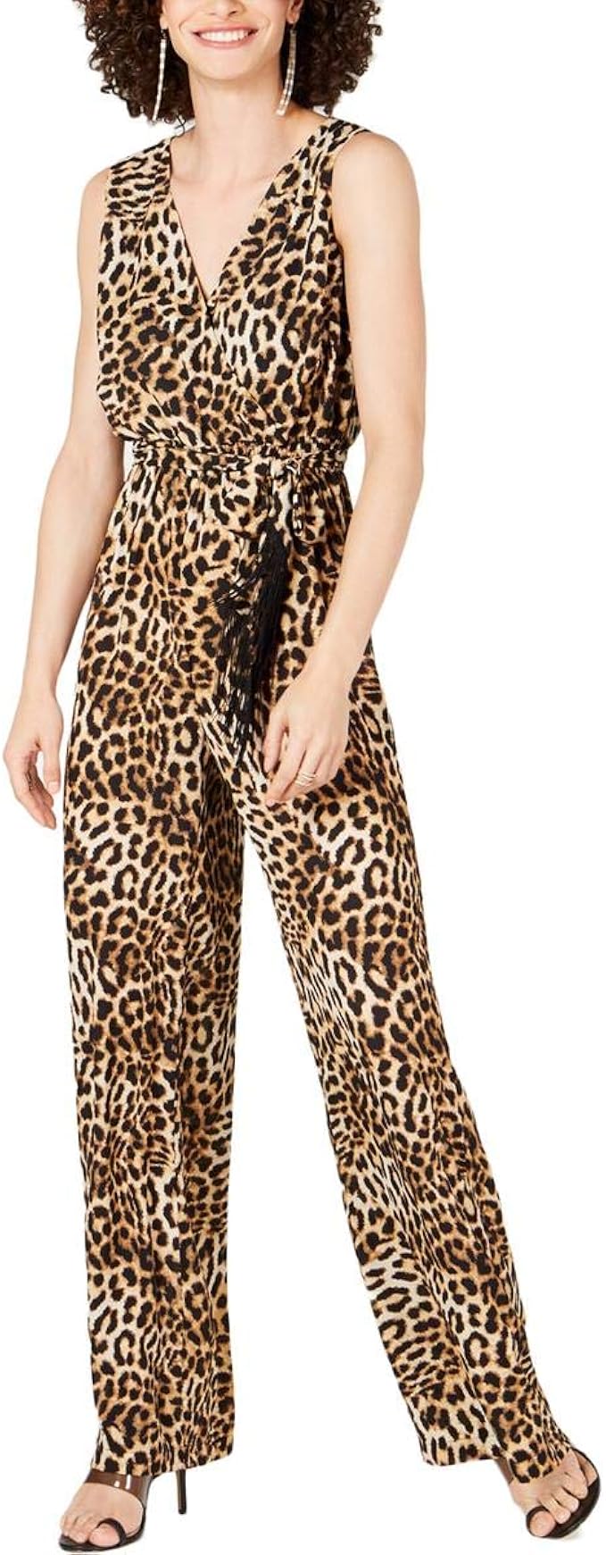 leopard wide leg jumpsuit