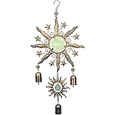 Taman Wind Chime - 22" Sun Face Wind Chimes Valentine's Day Gift for Outdoor Garden, Patio Decor for Spiritual Gifts, Memorial Gift, Outside Hanging Decor for Mom Women Grandma