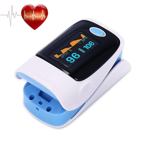 Finger Pulse Oximeter With LED Display (Includes Carrycase, Batteries
