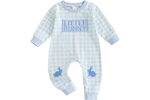 Bagilaanoe Infant Baby Boy Valentine’s Day Outfit Clothes Plaid Long Sleeve Romper One Piece Jumpsuit Pants