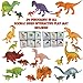 24 Jurassic Dinosaur Toys For 3, 4, 5, 6, 7 year old Boys Girls Toddlers Kids - Party Favors & Supplies- Plastic Action Figures for Bath Toys, Pool Toys & Pretend Play - STEM Learning Dino Set