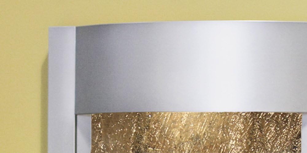 Serene Waters Water Feature with Silver Mirror (Silver Metallic): Home & Kitchen
