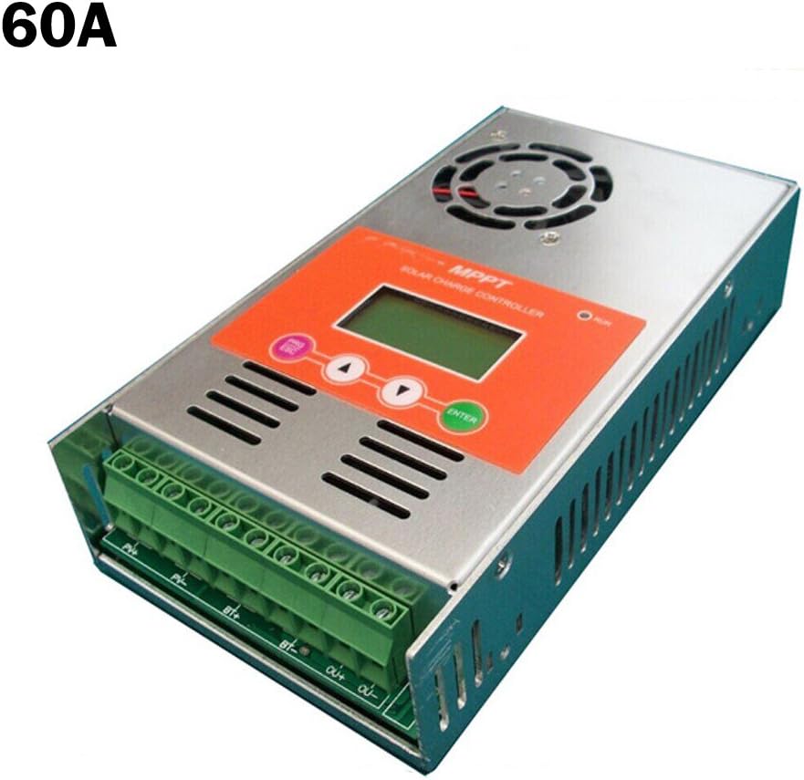60A MPPT Solar Charge Controller for 12V/24V/36V/48VDC with LCD
