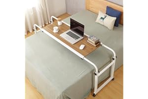 Furist Overbed Table with Wheels Overbed Desk Over Bed Desk Overbed Laptop Table Over Bed Table with Wheels