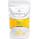 TASTELLA Dried Lemon Slices - Dehydrated Fruit for Cocktails - Orange Cocktail Garnish - Healthy Snacks - 100% Natural & No A