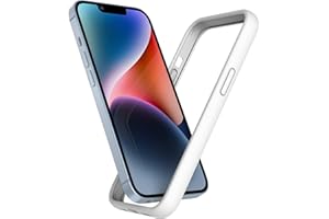 K TOMOTO Compatible with iPhone 14 Plus Bumper Case (6.7 Inch), Liquid Silicone Protective Frame [Shock Absorption, Raised Edge & Drop Protection], Silky and Soft Touch, White