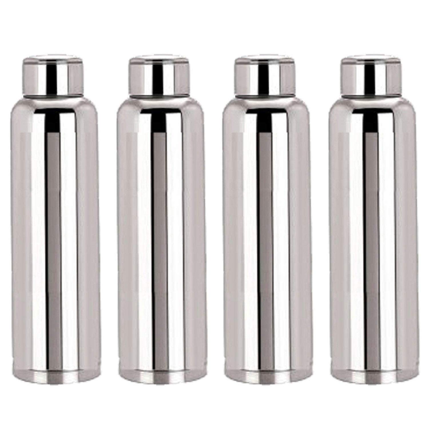 Kuber Industries Stainless Steel 4 Pcs Fridge Water Bottle/Refrigerator