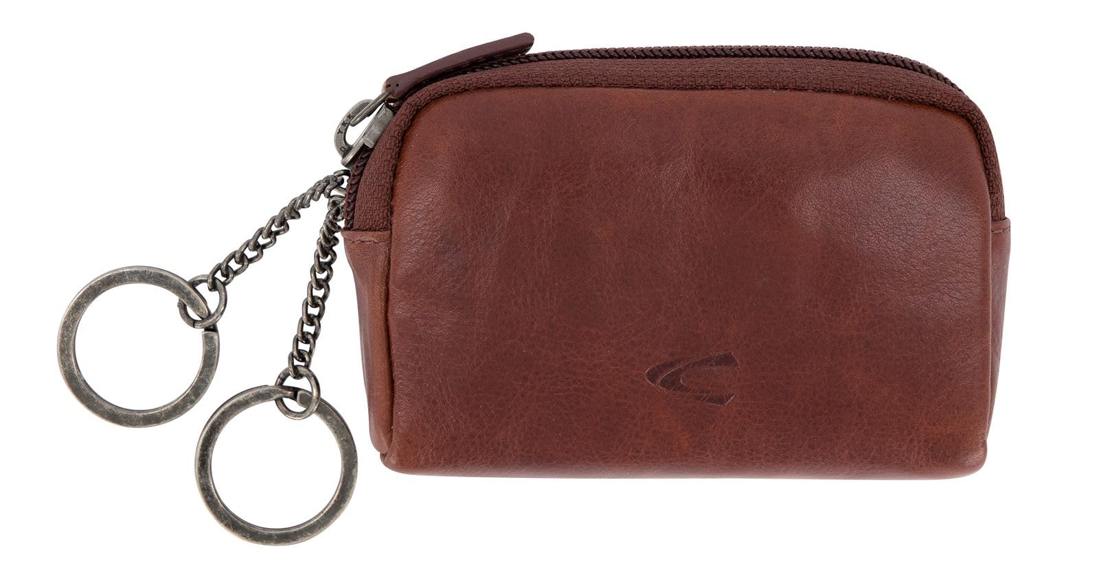 camel active Como Men's Leather Key Case Medium, Cognac, M, Como 000221