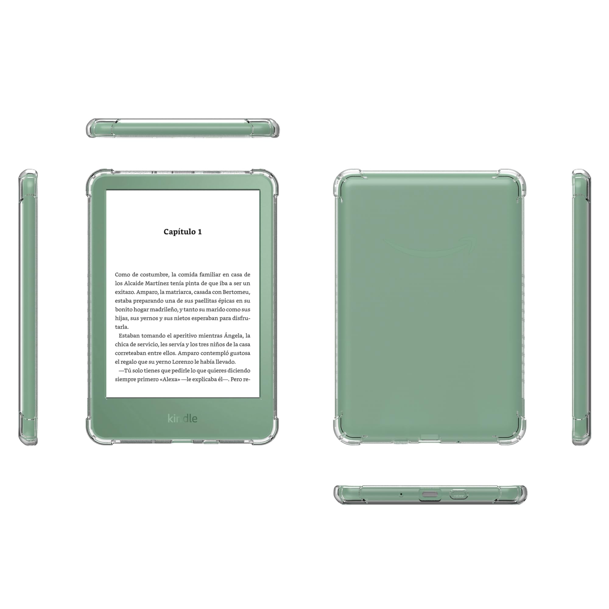 Clear Case for 6.0 inch Kindle Basic 11th Generation 2024 & 2022 Release 6