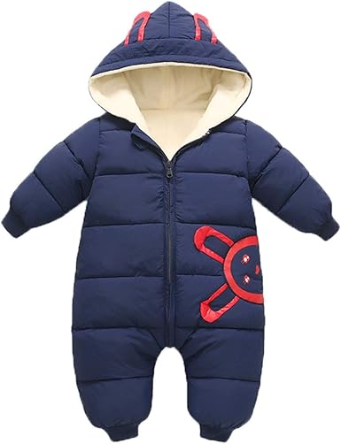 baby girl one piece snowsuit
