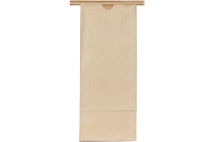 AWE PACKAGE AwePackage 1 lbs(16 oz) Kraft Paper Grease Resistant Tin Tie Bag (50)