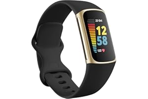 Maledan Compatible with Fitbit Charge 5 Bands/Charge 6 Bands Women Men, Soft Waterproof Replacement Strap Sport Wristbands for Fitbit Charge 5/Charge 6 Fitness Tracker, Small, Black