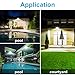 Remote Control Solar Flood Light, Lineway 10W 450 Lumen Outdoor Waterproof Dimmable Solar Powered Flood Light for Garden/Yard/Patio/Swimming Pool/Barbeque/Party