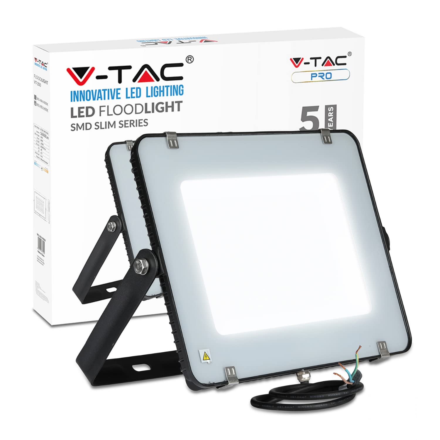 V-tac VT-200-B LED schijnwerper - 200 W - 16000 Lm - 6400K - Zwart