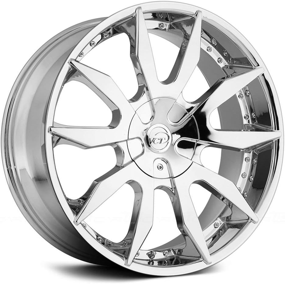 VCT V54 CHROME 20X8.5 5x112 5x114.3+40 Offset Wheel Rim